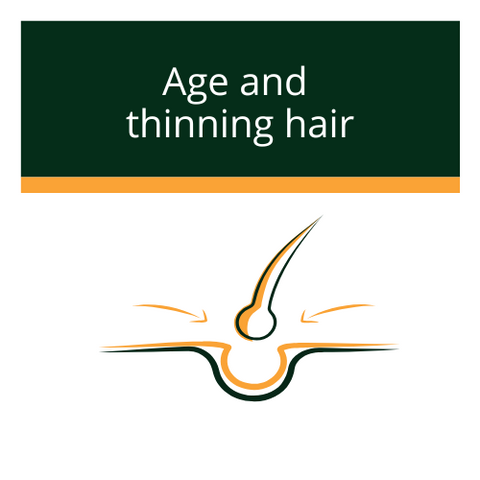 Age and thinning hair category icon