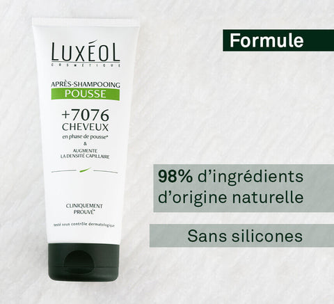 Luxéol conditioner tube with French label.